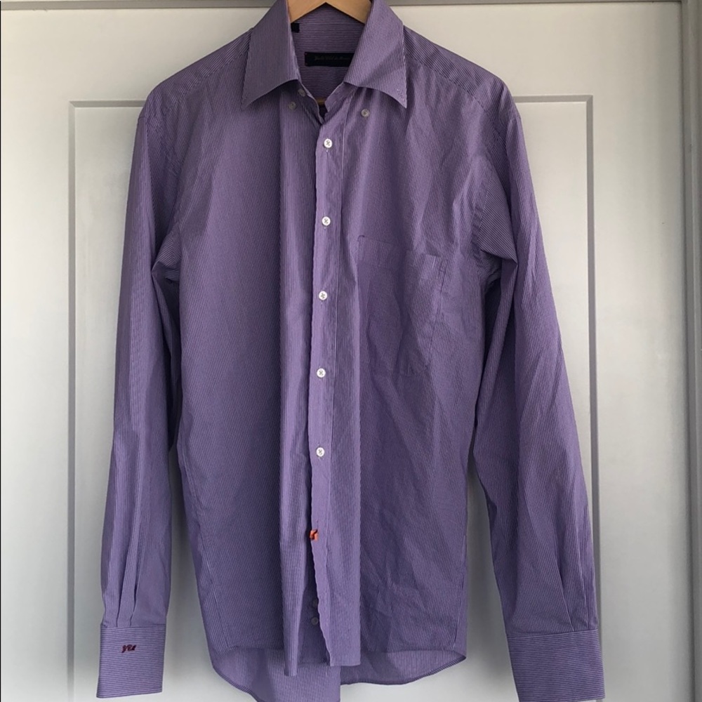 Worn one time purple button down